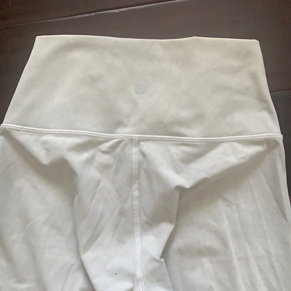 Lululemon leggings white-washed